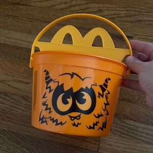 FREE ADD-ON McDonald’s 2024 orange book bucket Halloween